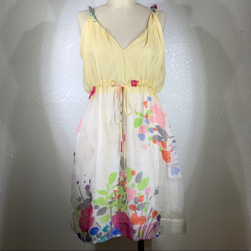 Johnny Was Biya Silk Chiffon Lined Alana Dress NWT